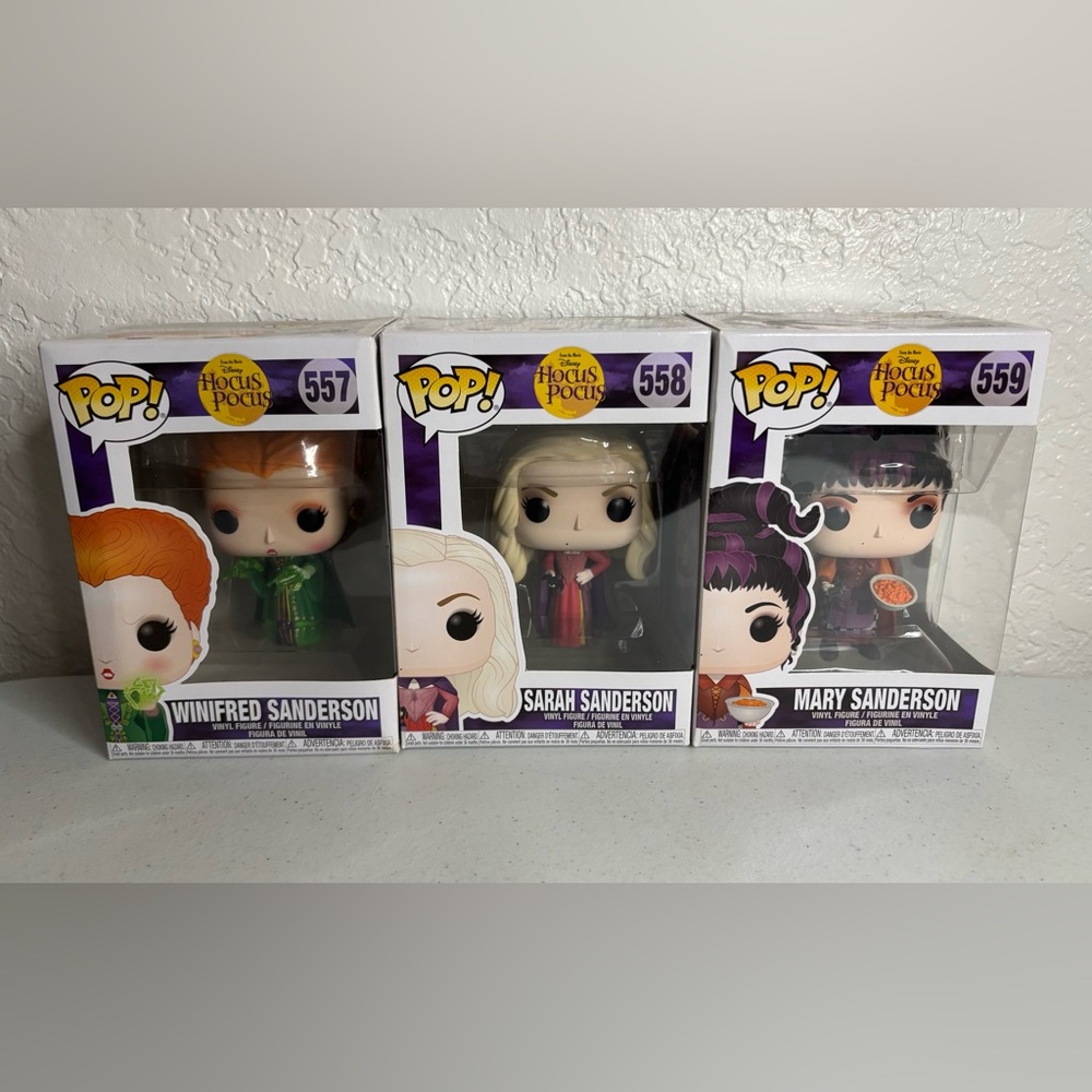 Funko Pop Hocus Pocus Winnie, Sarah, Mary